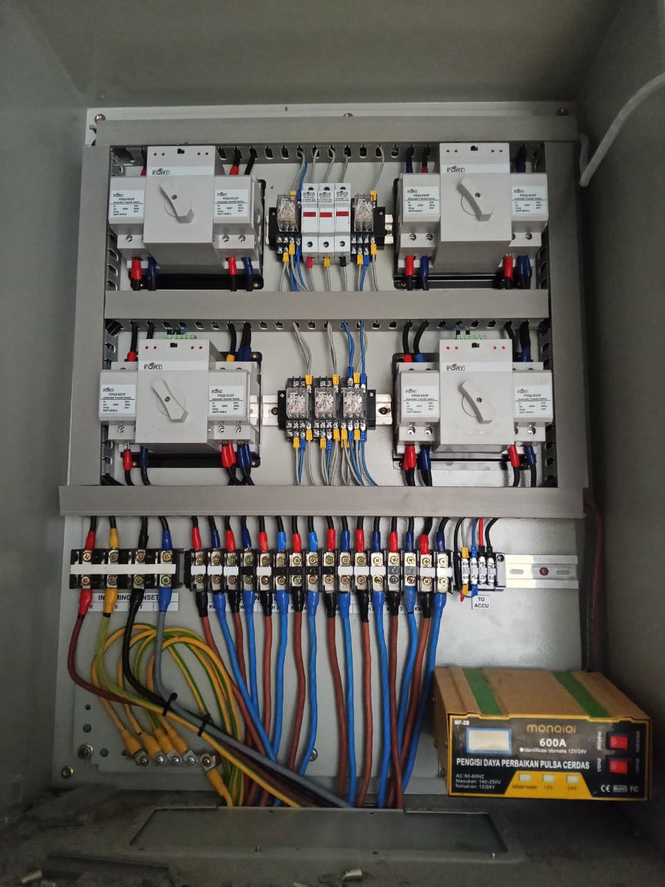 Peresmian panel distribusi proyek manufaktur
